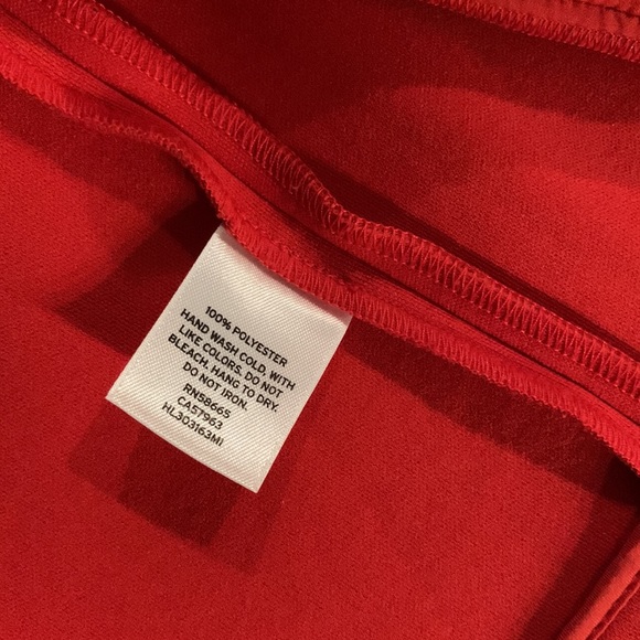 Trouve Neoprene Red Cropped Jacket - Picture 4 of 6